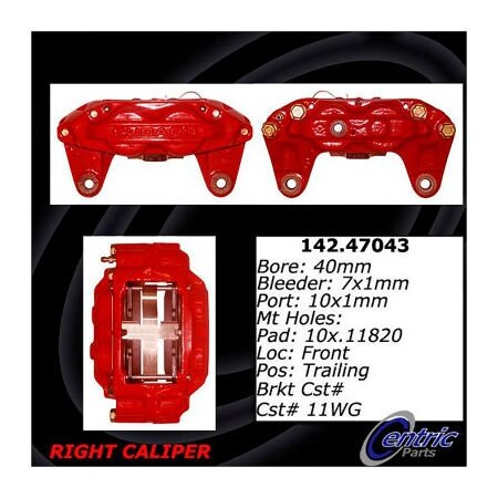 Centric Posi Quiet Loaded Caliper , Posi Quiet 142.47043